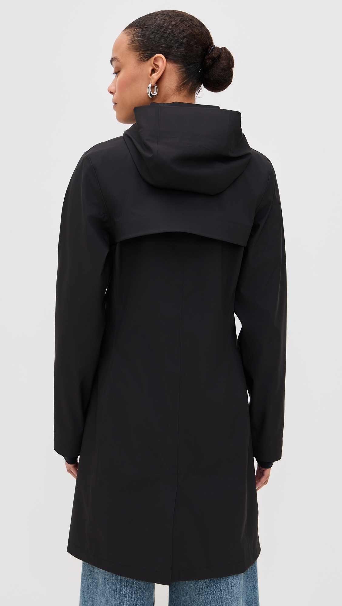 Rains Suva Hardshell Long Jacket Black
