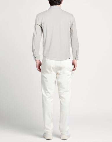 Man Shirt Light grey Size XS Cotton, Lyocell