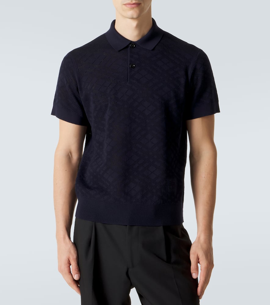 Wool polo shirt