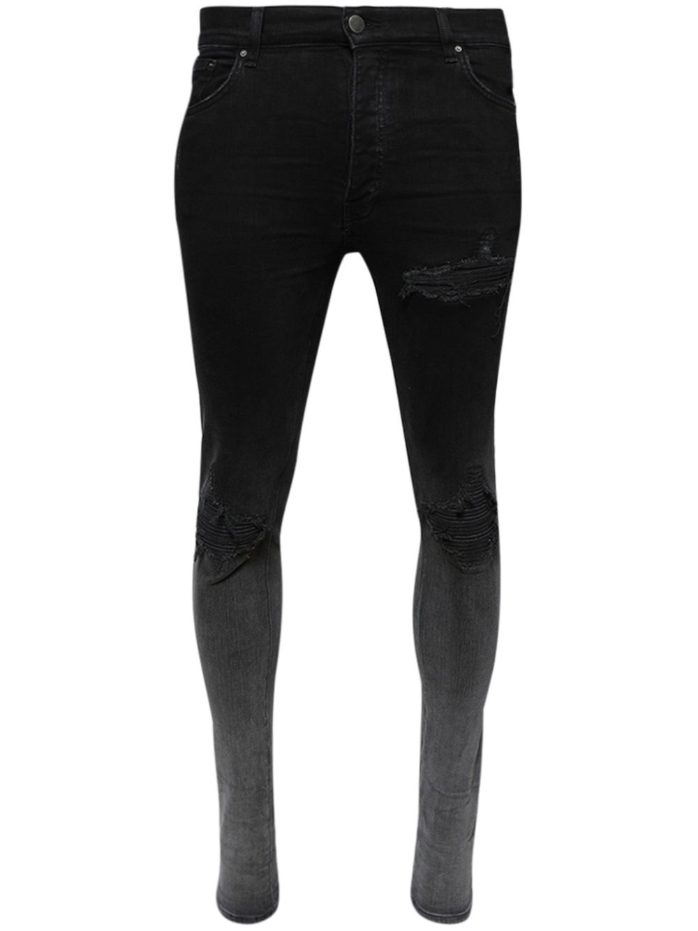 Ripped skinny-fit jeans - Black