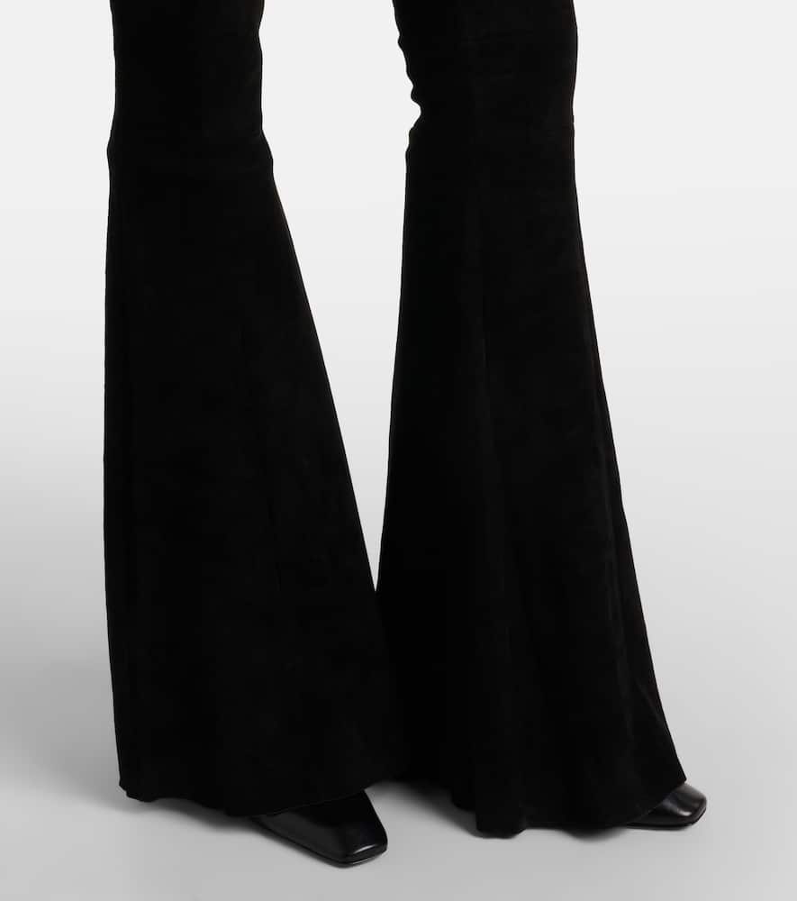 Cherilyn suede flared pants