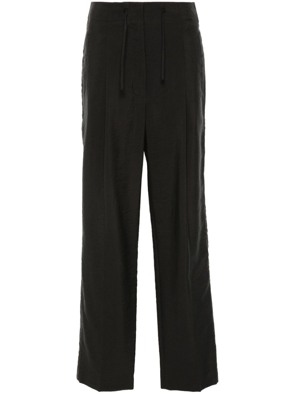 Waist string trousers - Black
