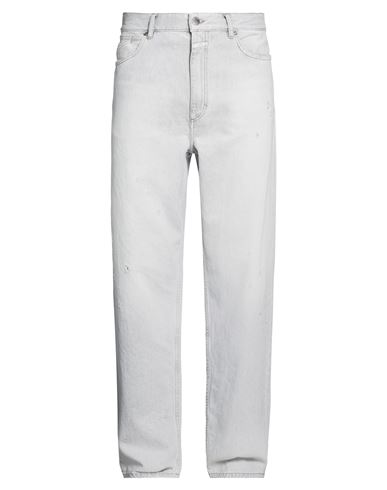 Man Jeans Light grey Size 31 Cotton, Recycled cotton