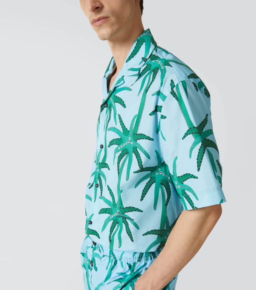 Jean printed cotton poplin shirt