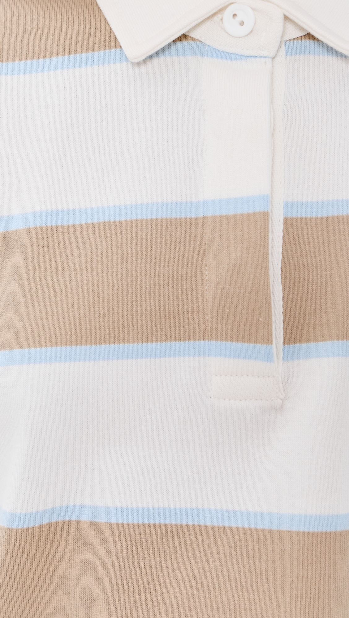 Cropped Striped Rugby Khaki Rugby Stripe