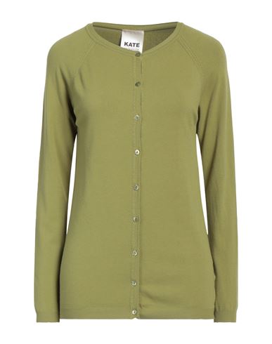 Woman Cardigan Sage green Size M Viscose, Polyamide
