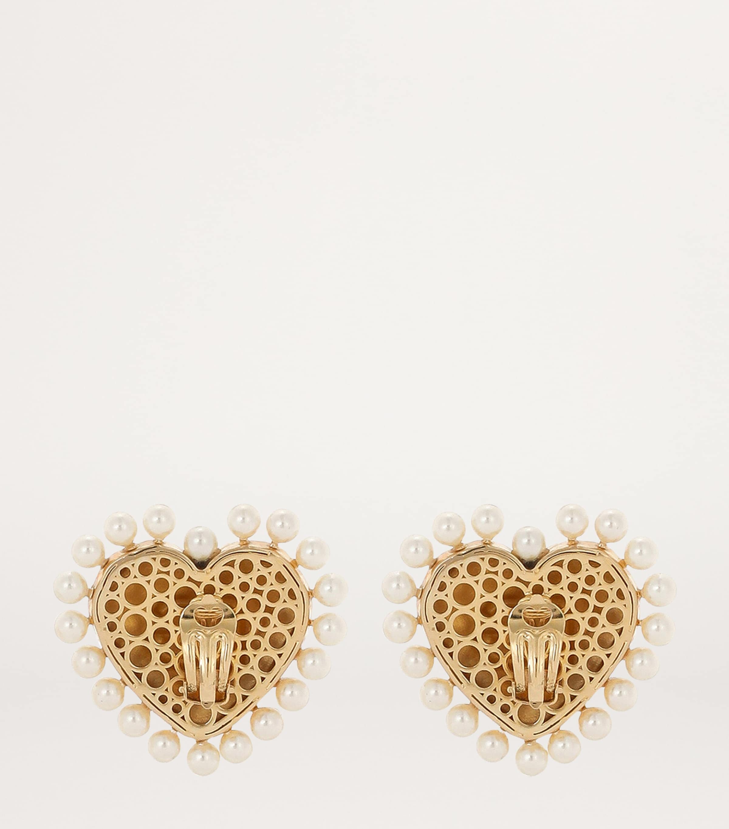 Heart Dg Clip-On Earrings