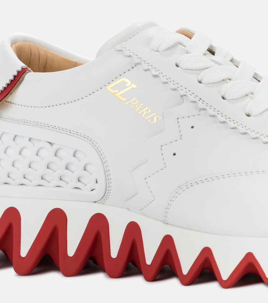 Loubishark leather sneakers