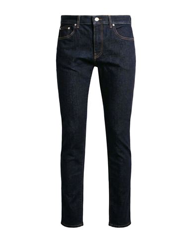 Man Jeans Blue Size 36 Cotton, Polyester, Elastane