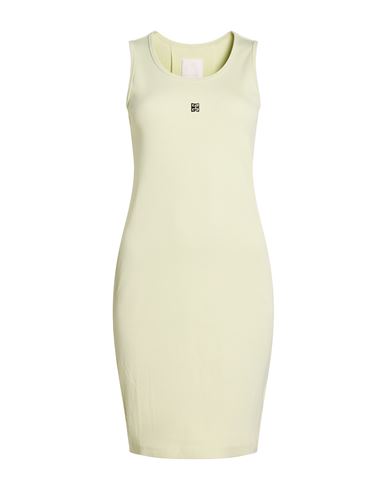 Woman Mini dress Light green Size S Cotton, Elastane