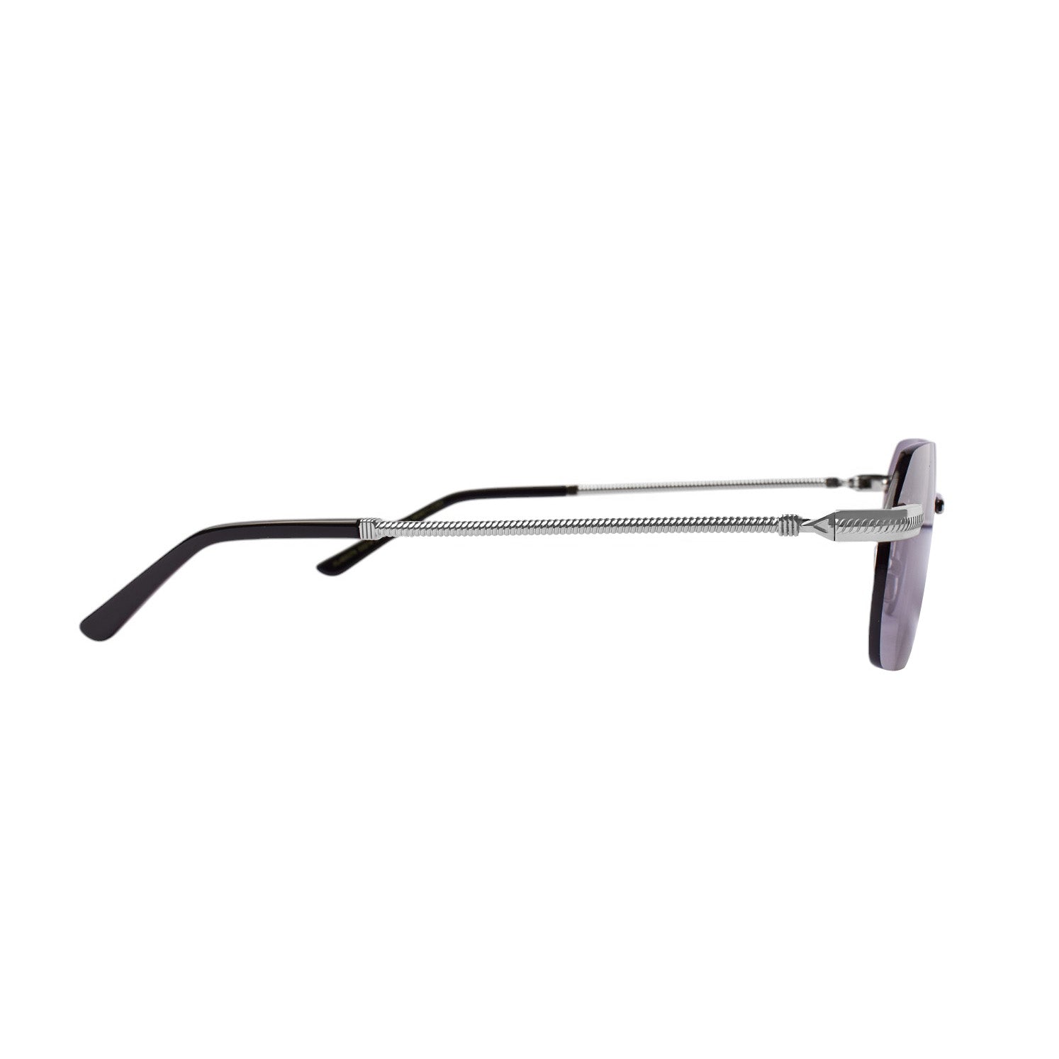 XLAB Unisex XLAB Pedrosa Sunglasses Metal Gold Green Squared Normal Shaded