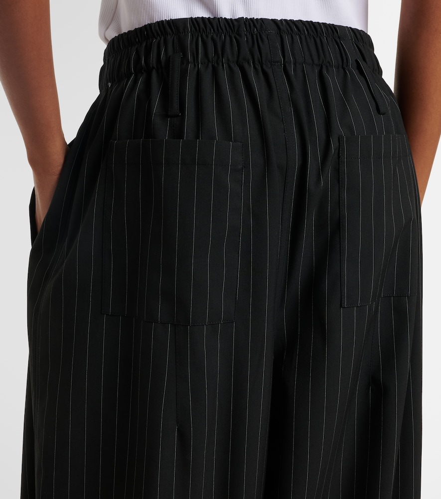 Oakdale pinstripe wide-leg pants