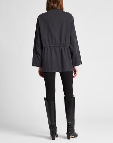Woman Jacket Charcoal Size L Cotton