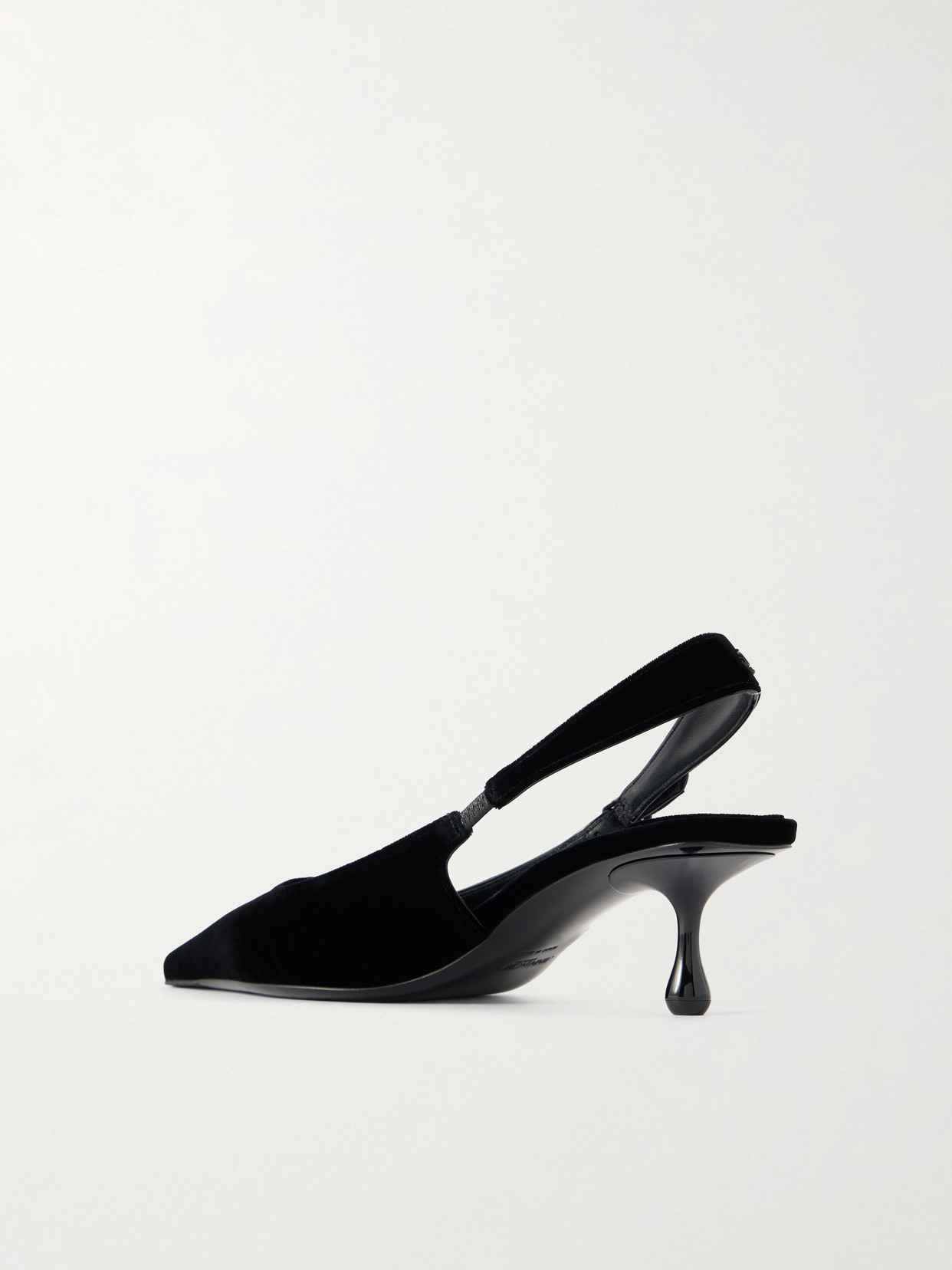 Amel 50 Velvet Slingback Pumps - Black