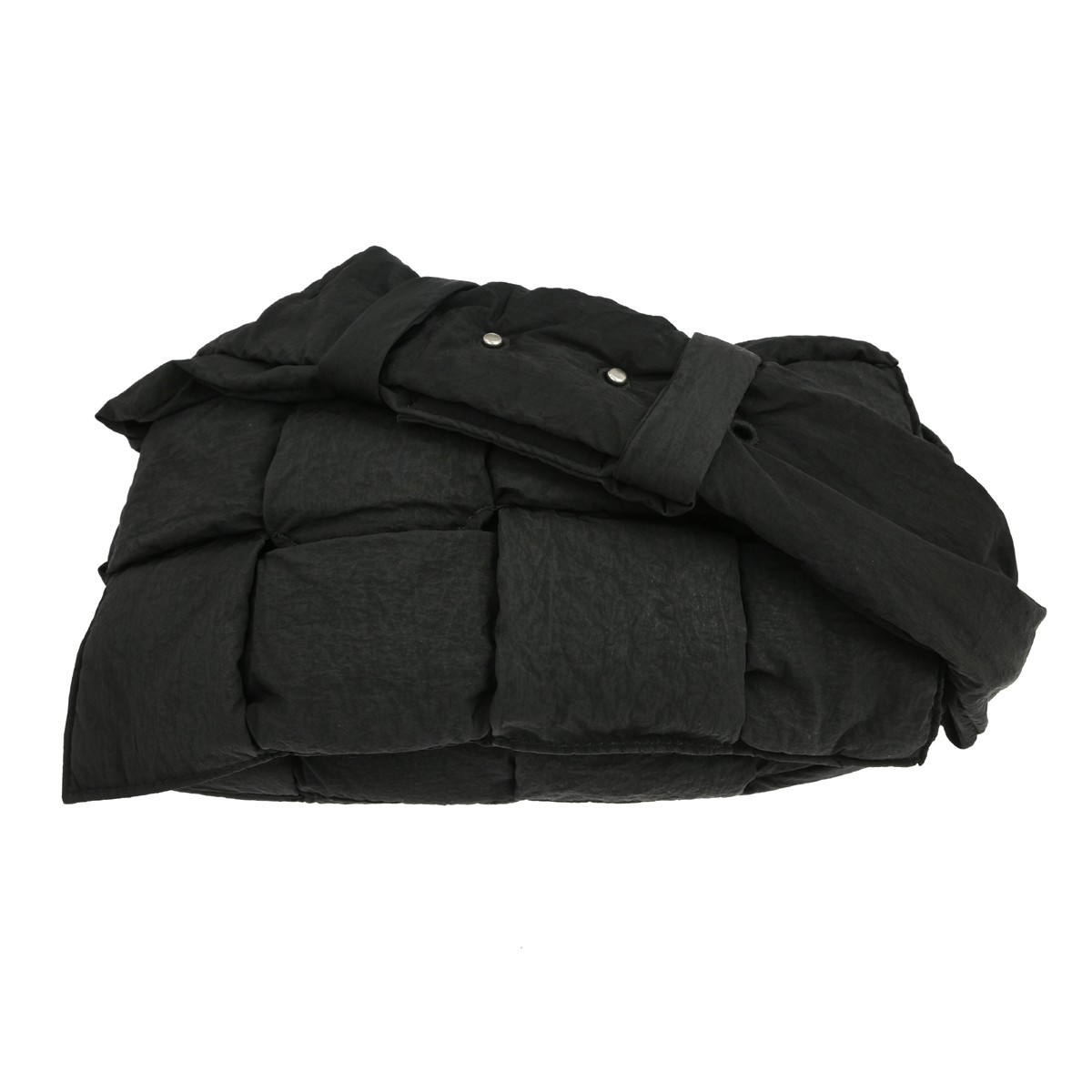 Bottega Veneta Padded Tech Cassette Intrecciato Nylon Black Nylon Crossbody Bag Bag Pre-Owned