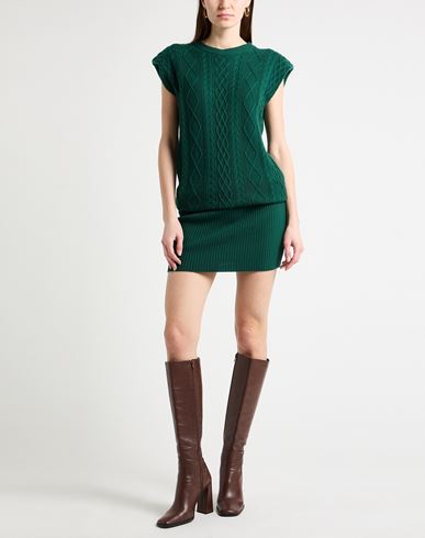 Woman Mini dress Green Size 1 Wool