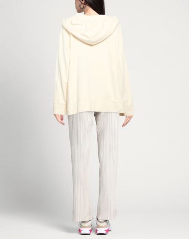 Woman Sweatshirt Ivory Size S Cotton