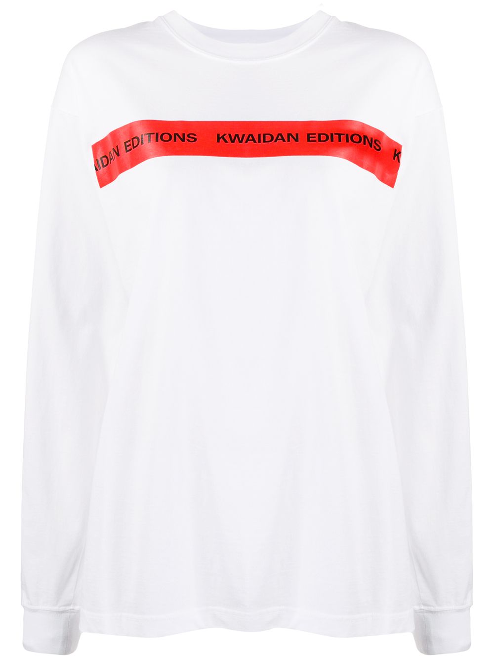 Striped logo sweatshirt - White