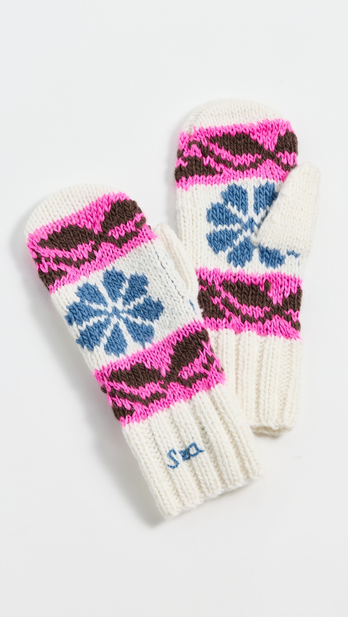 Mavis Knit Mittens Multi One Size