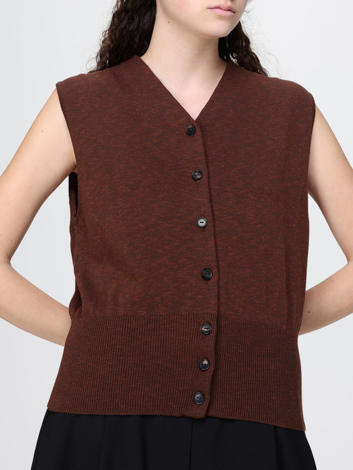Waistcoat Woman color Brown