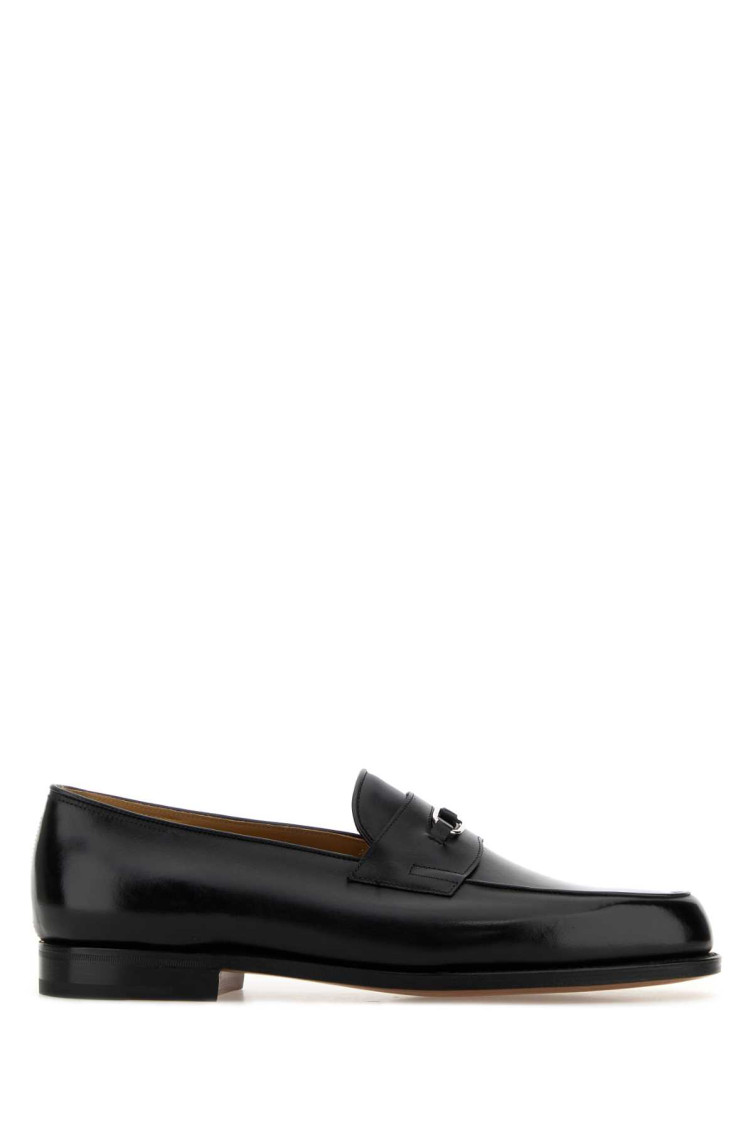 Black Leather Loafers