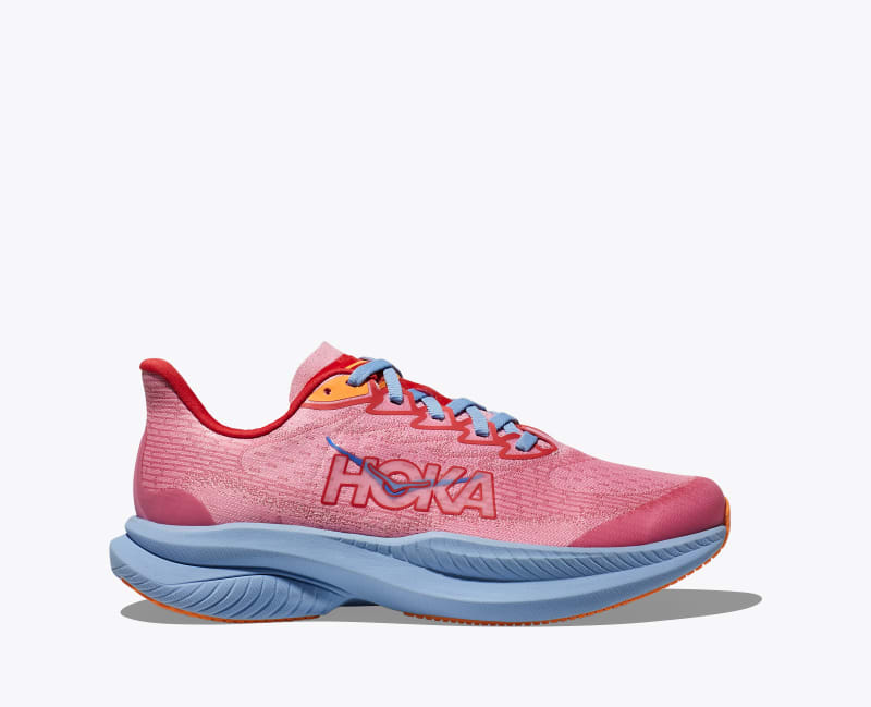 HOKA Mach 6 Shoes in Peony/Cerise