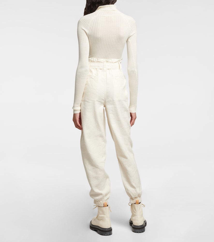 Linen and cotton jeans