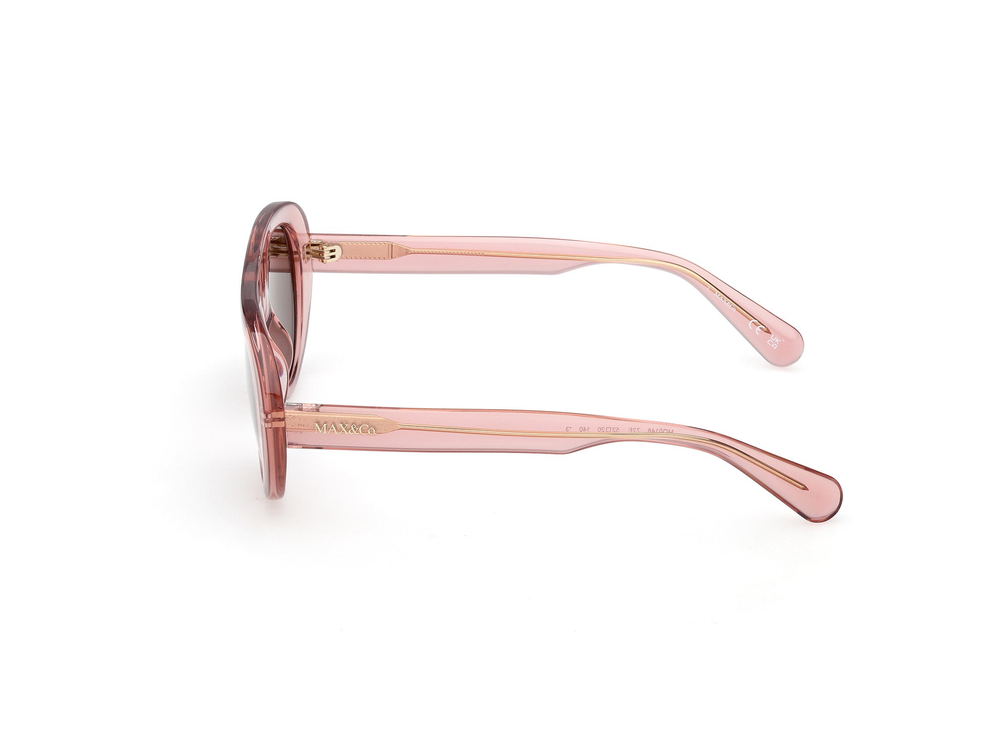 MAX&Co Mujer MAX&Co MO0148 72E Gafas de sol Inyectado Rosa Marrón Redonda Norma