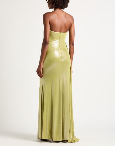 Woman Maxi dress Lime green Size 6 Polyester