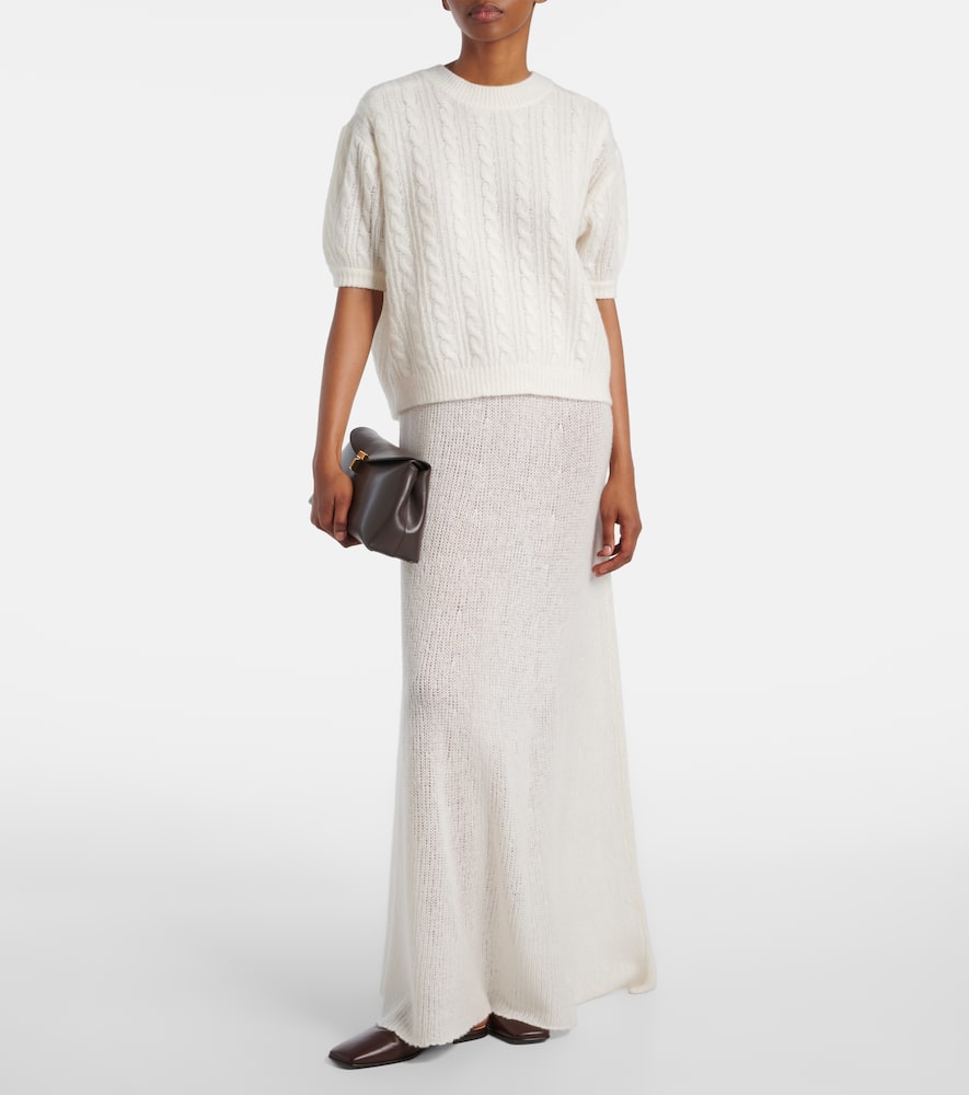 Madalena cashmere and silk maxi dress