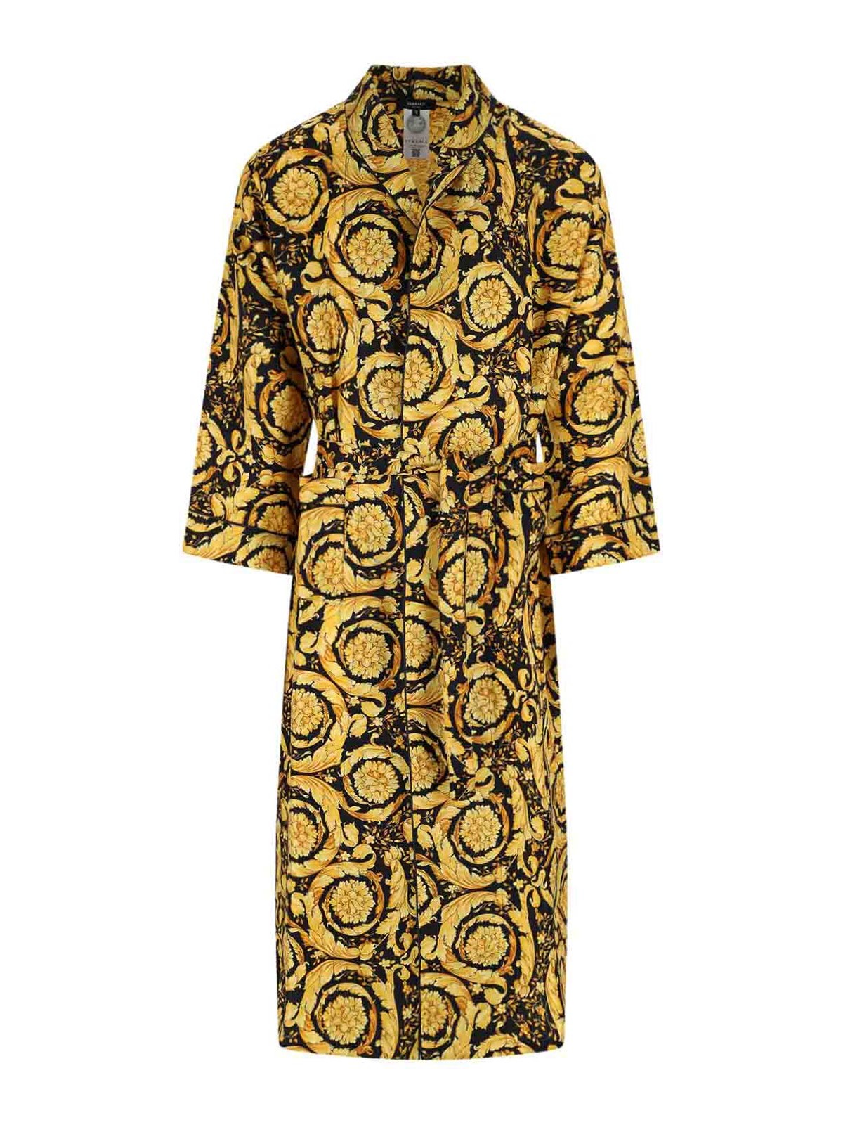 Silk dressing gown