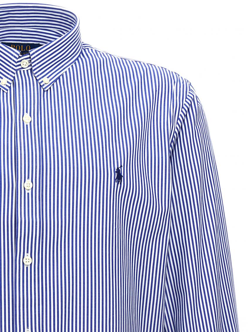 Blue logo embroidered Shirt