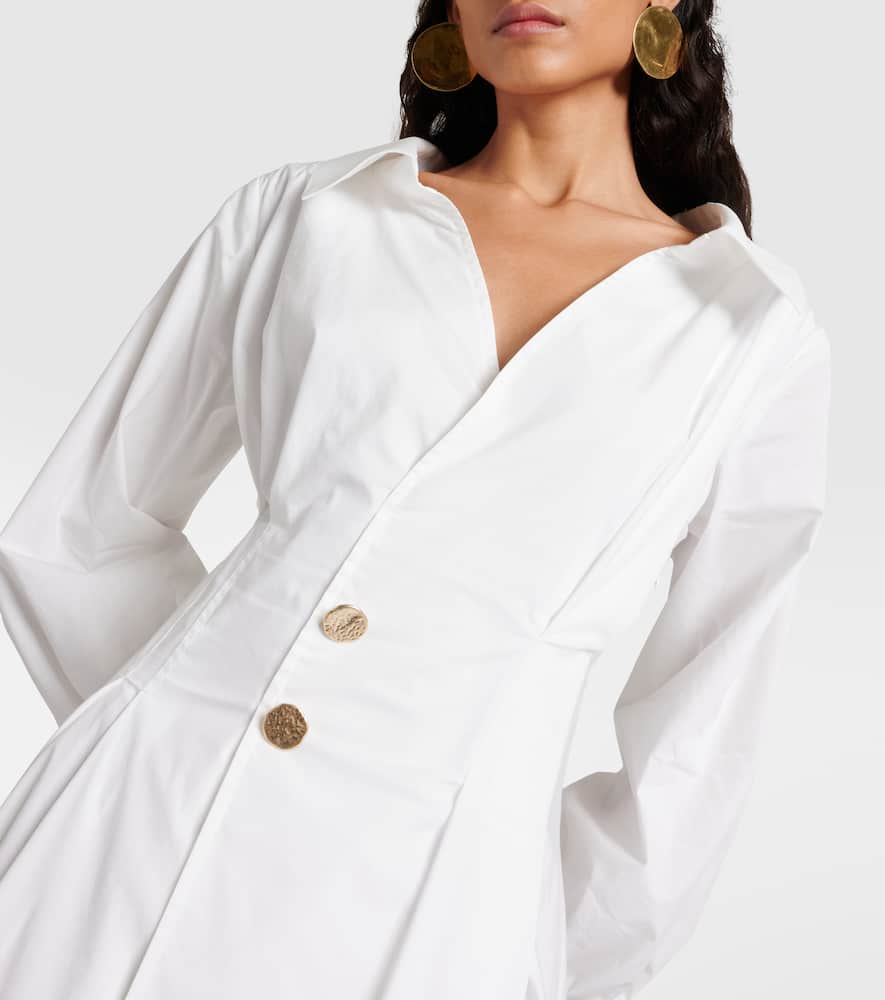 Isabela cotton-blend midi dress