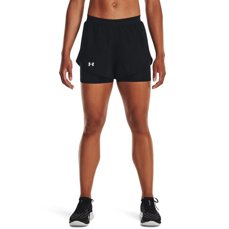 (WMNS) Fly-By Elite 2IN1 Shorts 'Black'
