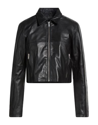 Woman Jacket Black Size M Sheepskin