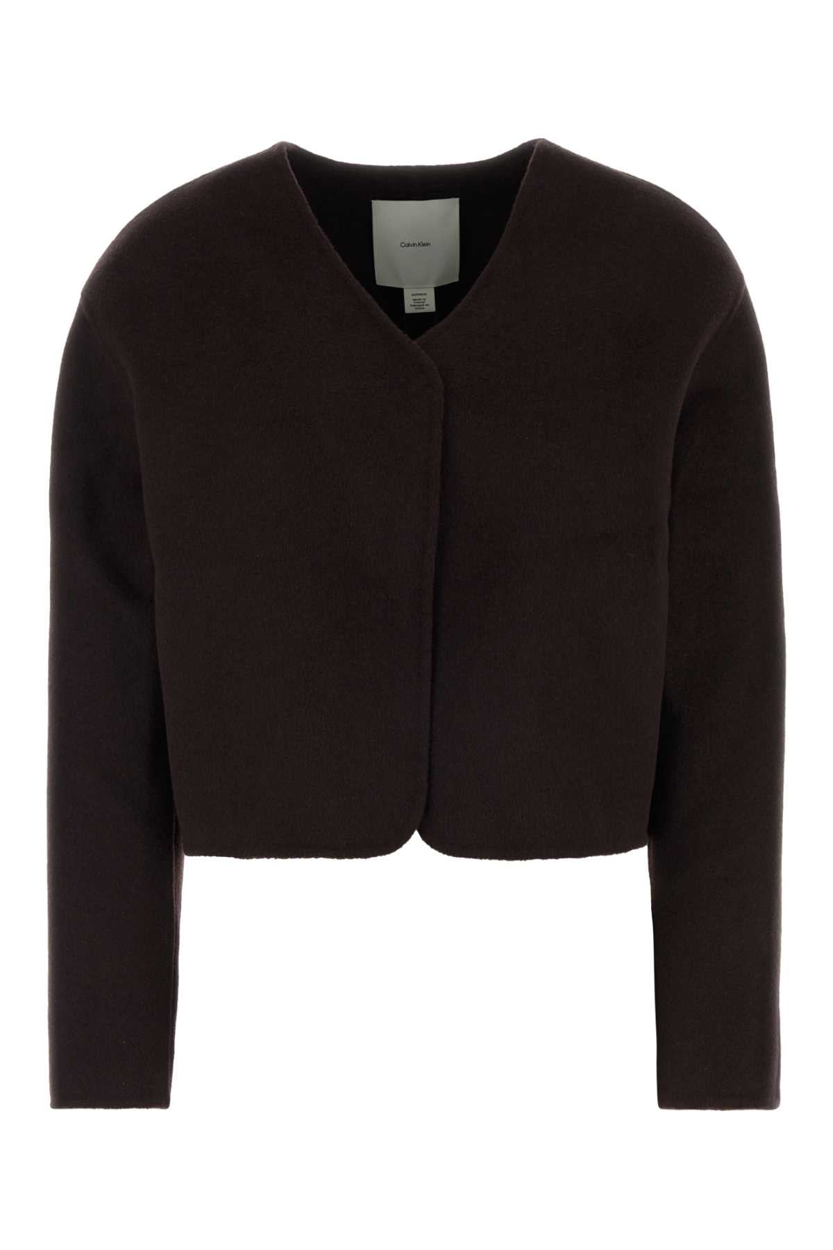 Wool Blazer — Brown