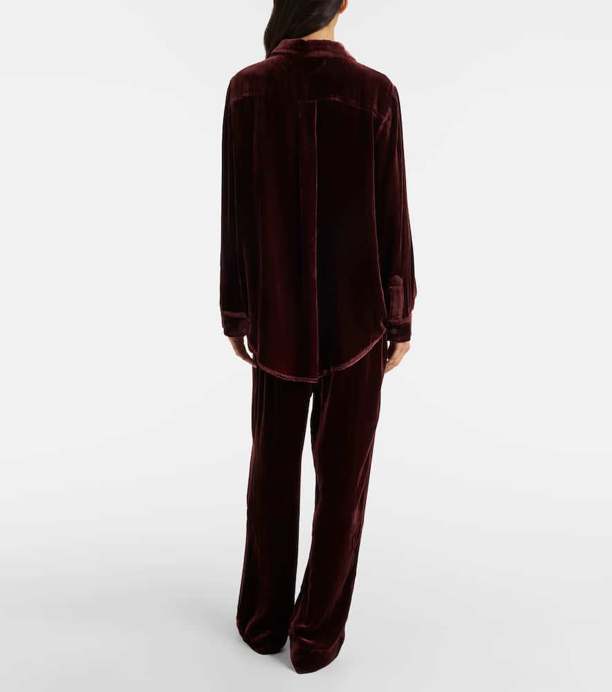 London velvet pajama pants