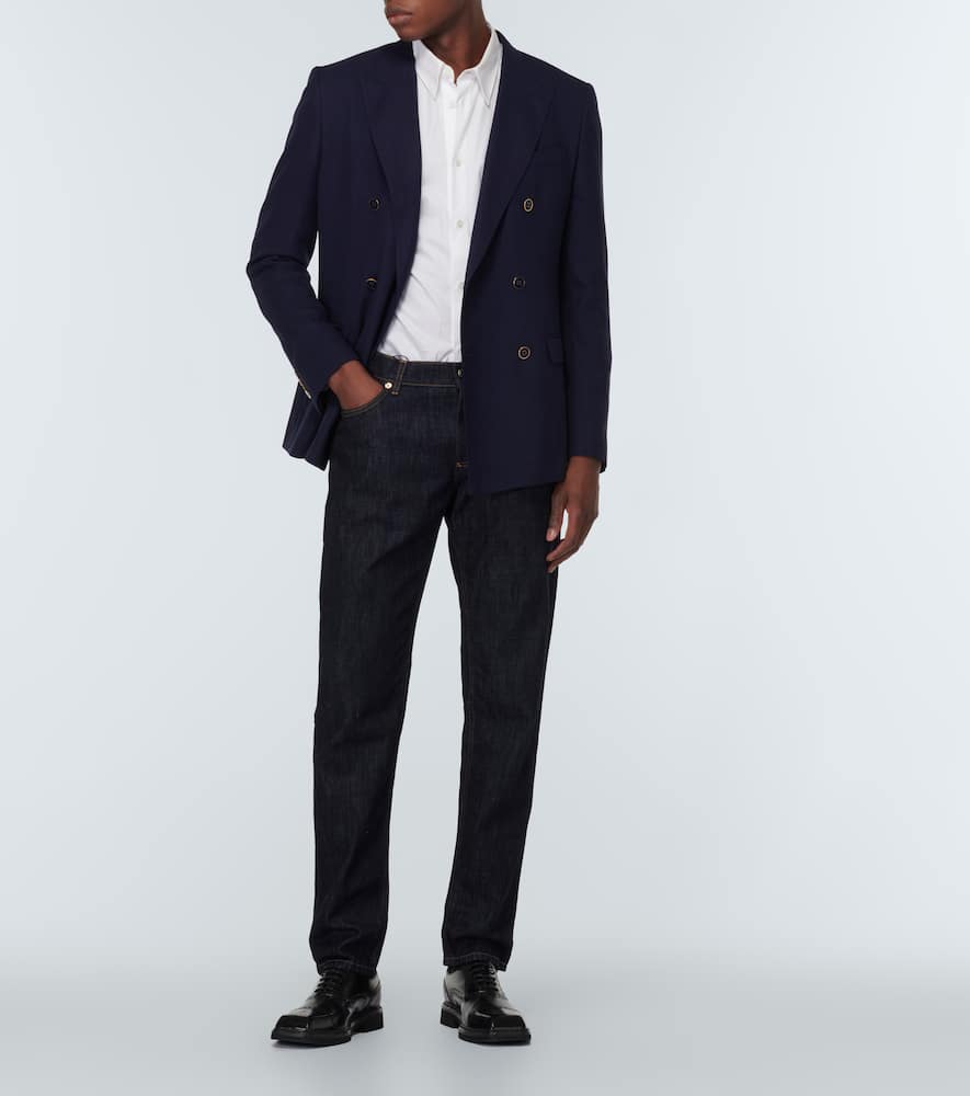 Mid-rise slim jeans