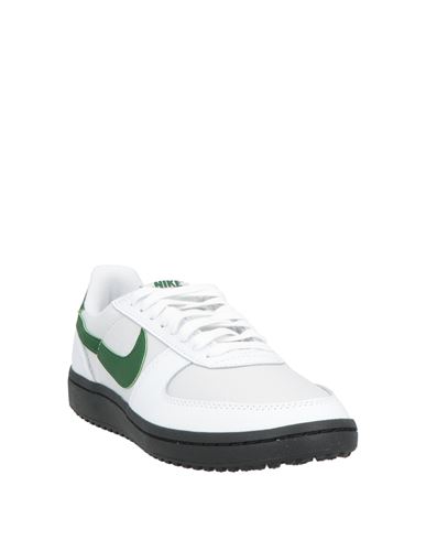 Nike Man Sneakers White Size 11 Leather, Textile fibers