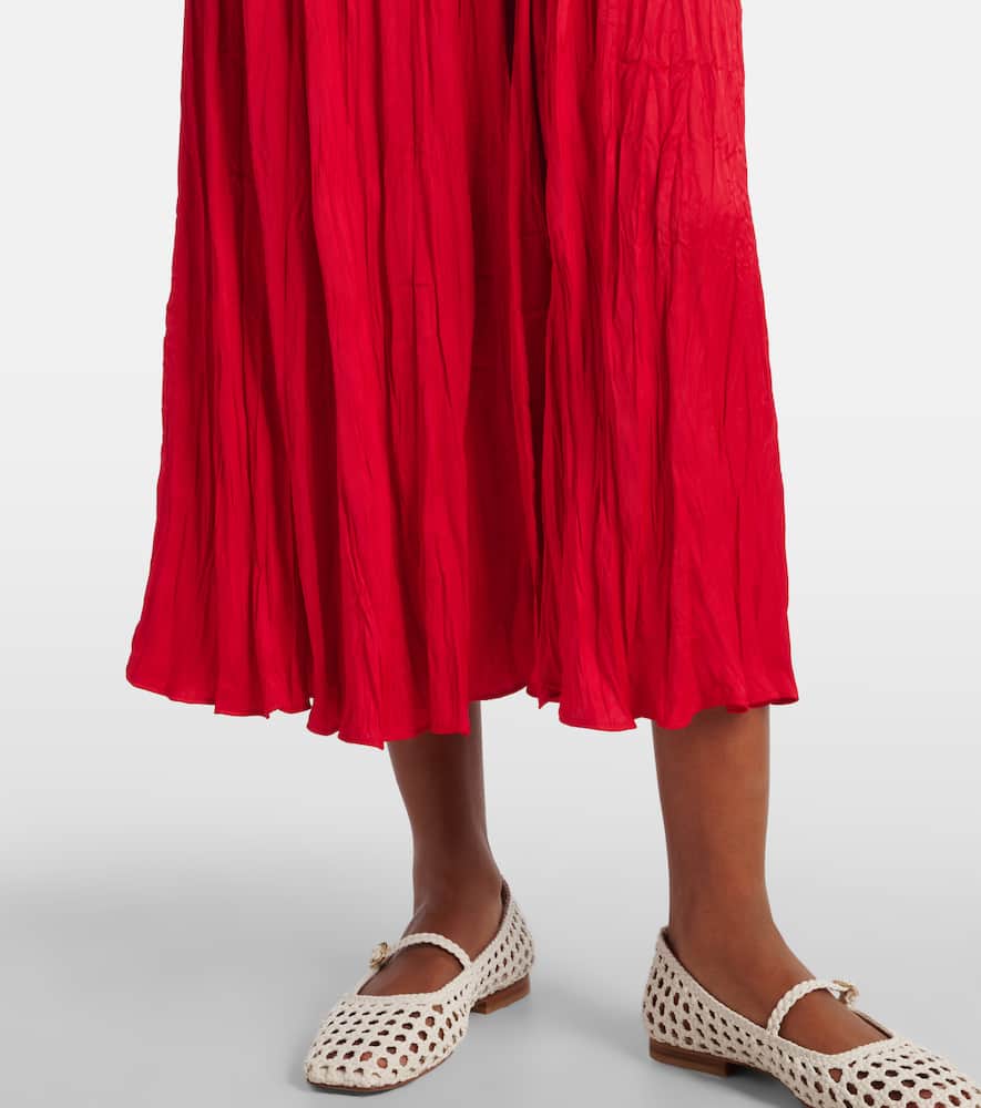 Mid-rise midi skirt