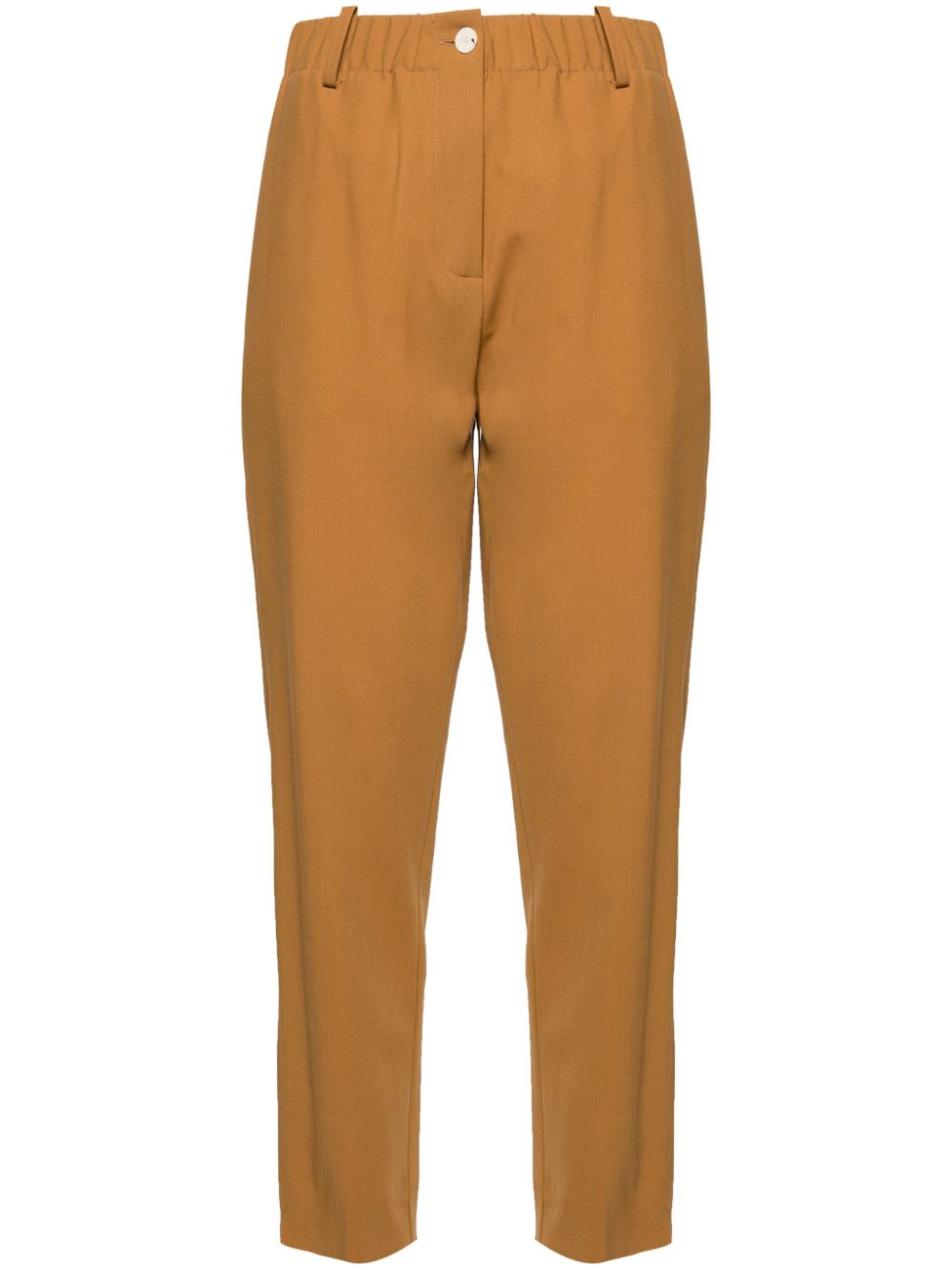 High-waisted tailored trousers - Neutrals