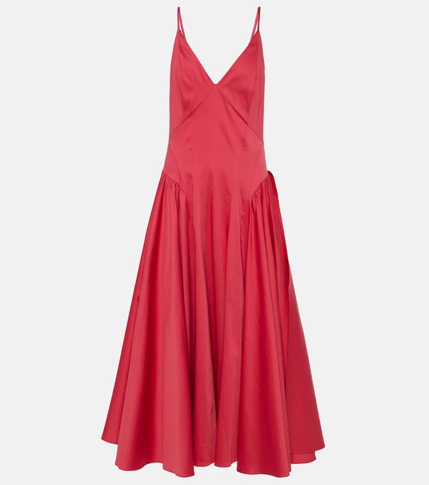 Solene cotton-blend midi dress