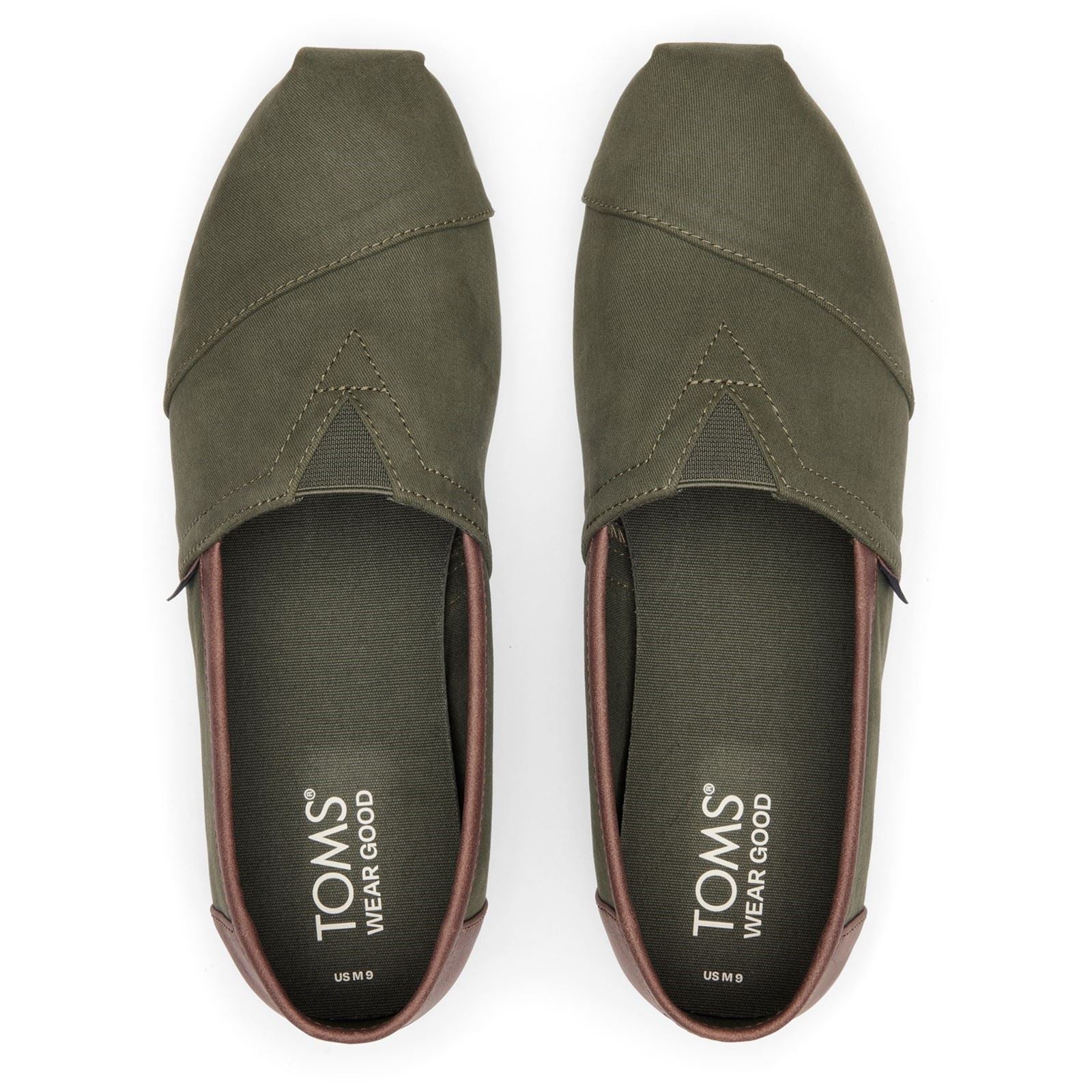 Toms Alpargata Classic Cotton Blend Men's Dark Sage Espadrille