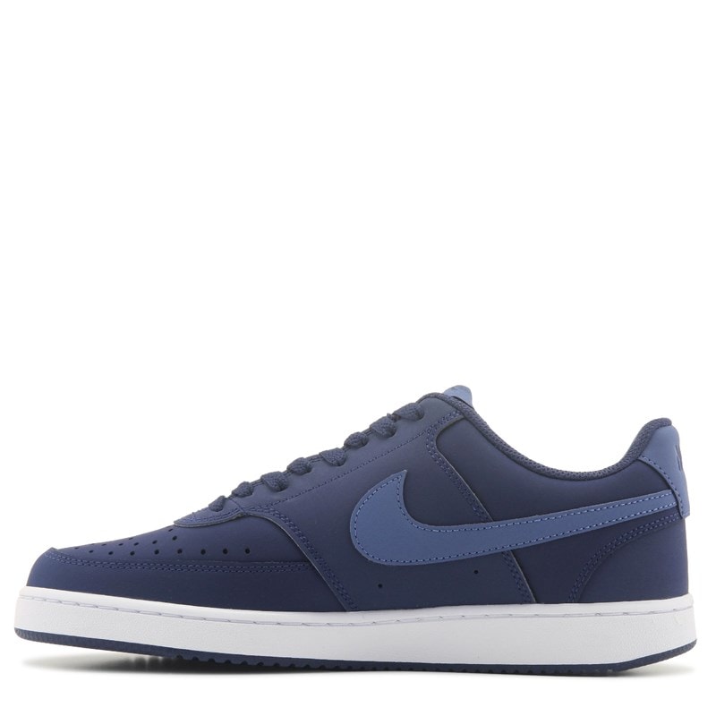 Men's Court Vision Low Sneakers (Navy Nubuck)