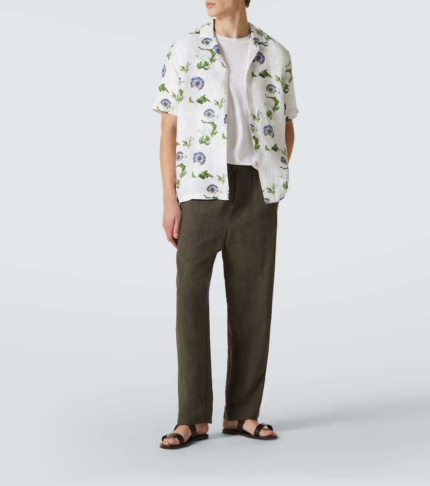 Maitan floral linen shirt