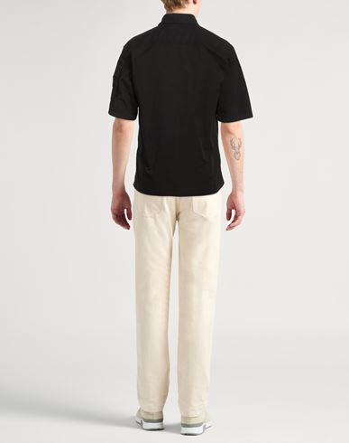 Man Shirt Black Size M Cotton, Elastane