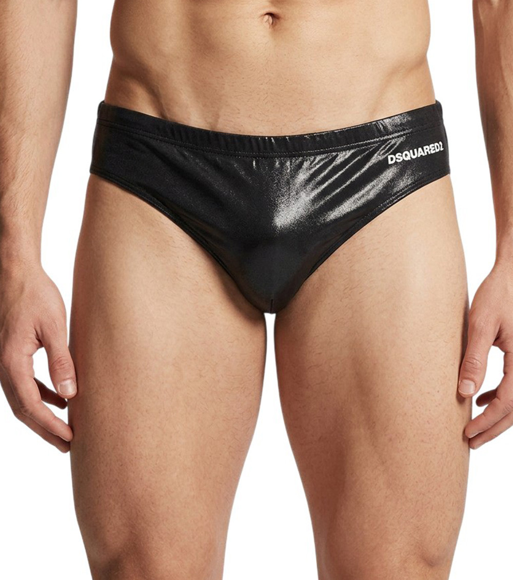Black Logo Swim Brief