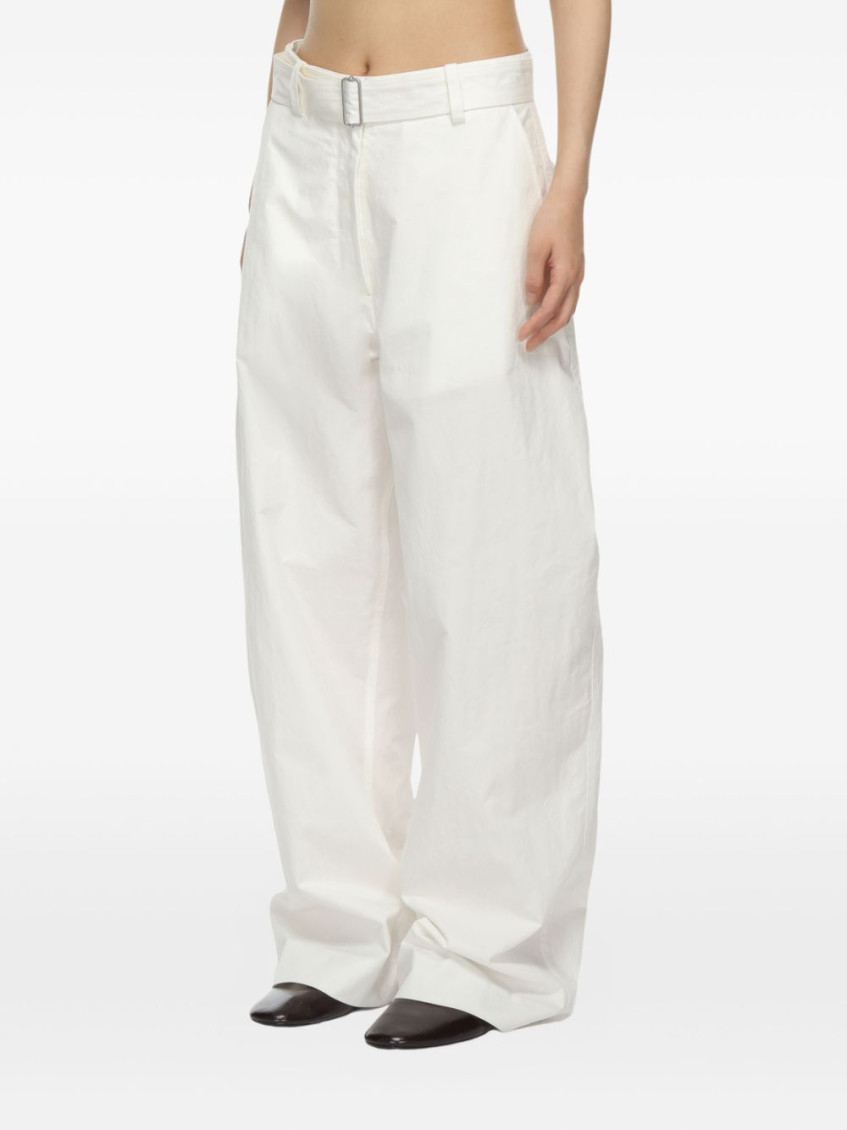 - Round Leg Cotton Trousers