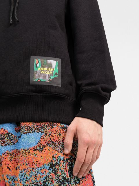 Logo-patch hoodie