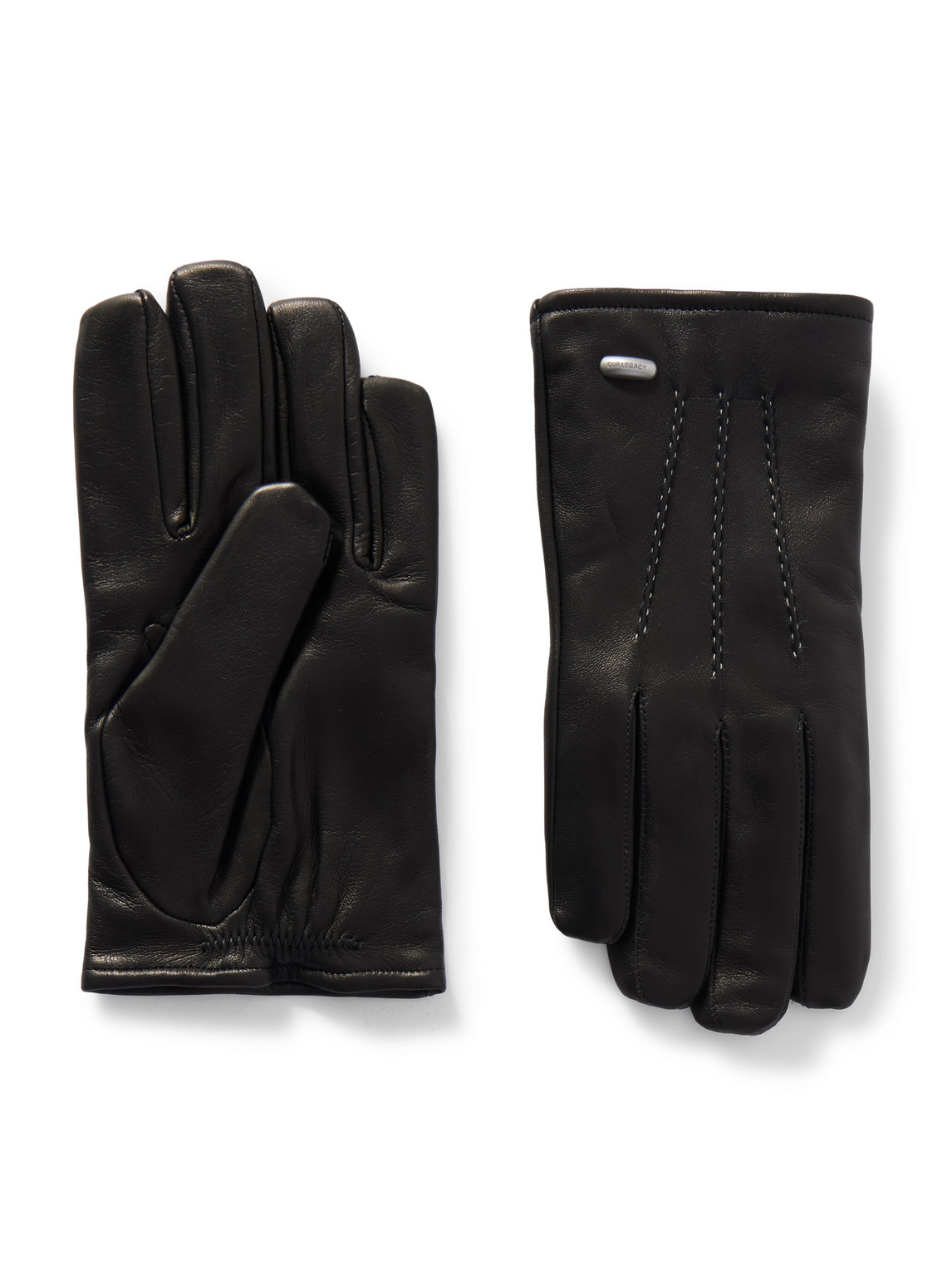His Leather Gloves